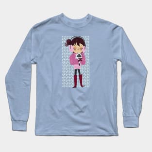 Lady and Cat 1 Long Sleeve T-Shirt